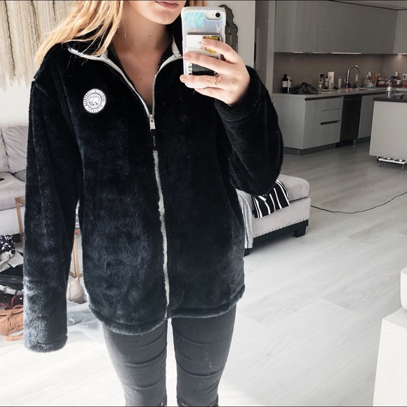 ivory ella fuzzy jacket